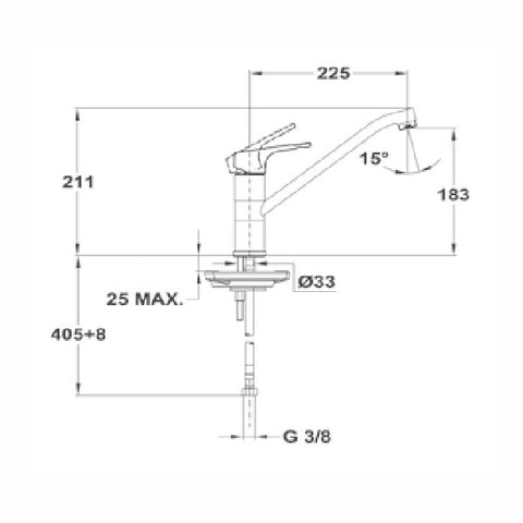 Mofém Junior Evo mosogató csaptelep álló Mofém Junior Evo mosogató csaptelep álló