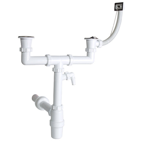 Styron mosogató szifon II med.+túlfoly. + mosogatógép csatl. Styron mosogató szifon II med.+túlfoly. + mosogatógép csatl.