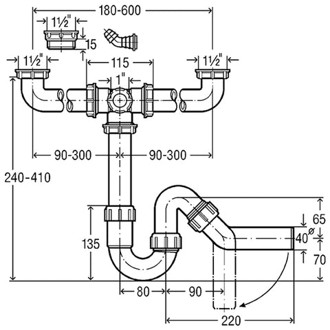 VIEGA MOSOGATÓ SZIFON II-es VIEGA MOSOGATÓ SZIFON II-es