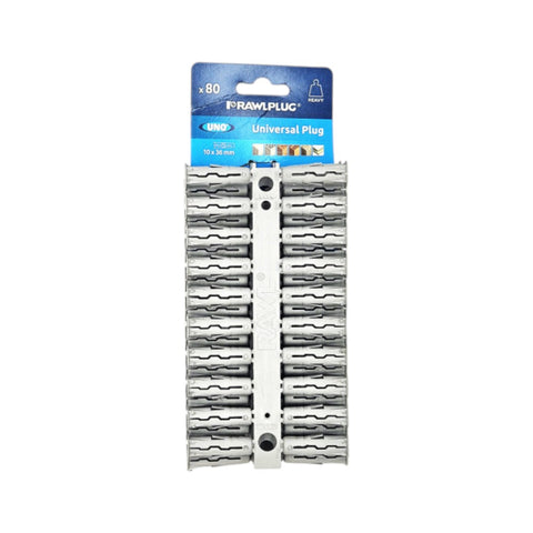 Rawlplug műanyag tipli 10x36mm szürke 80db/bliszter (R-U1-GRY-80-C)