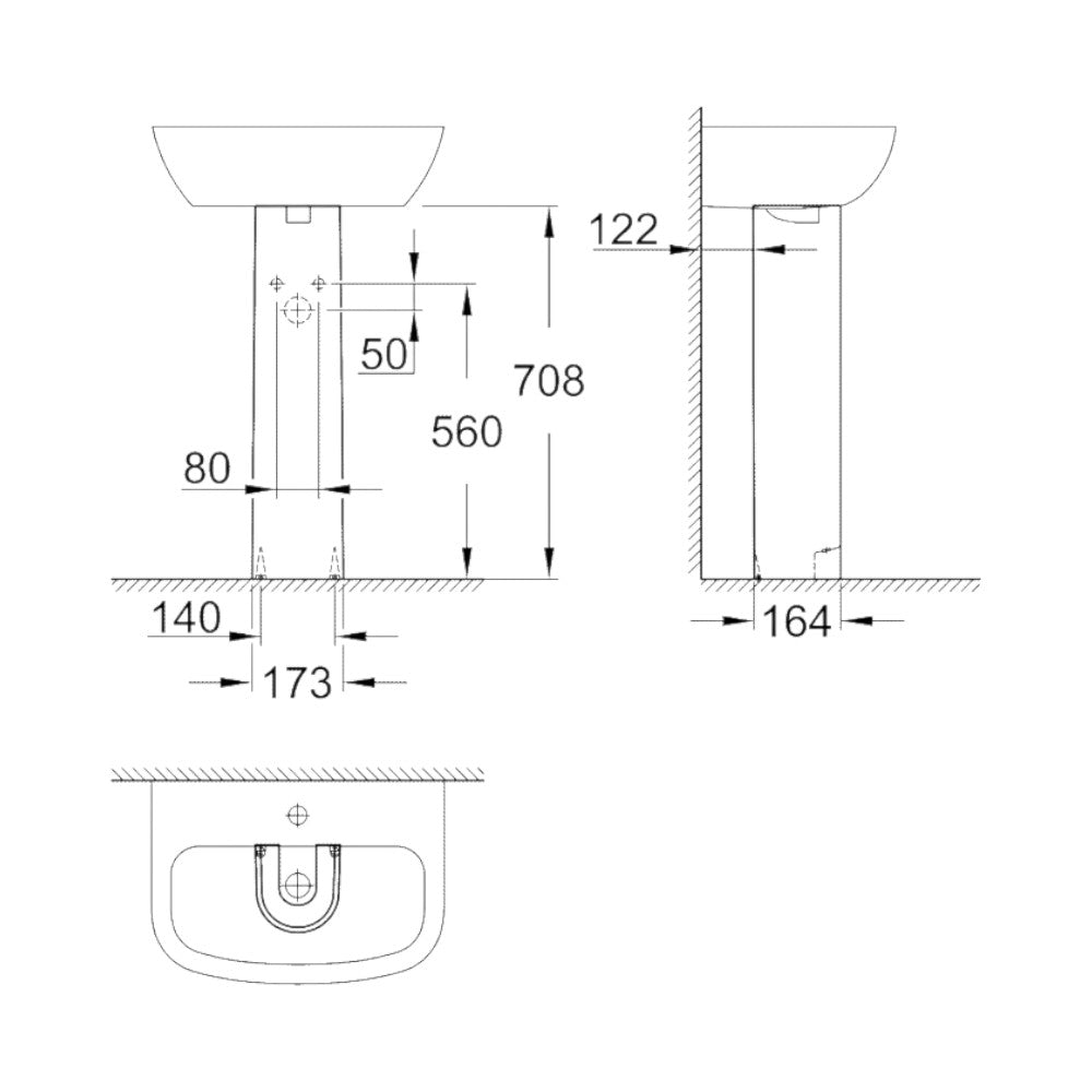 Grohe Bau Ceramic mosdóláb