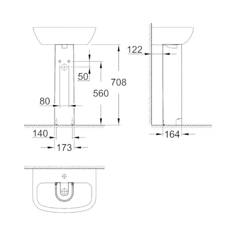 Grohe Bau Ceramic mosdóláb