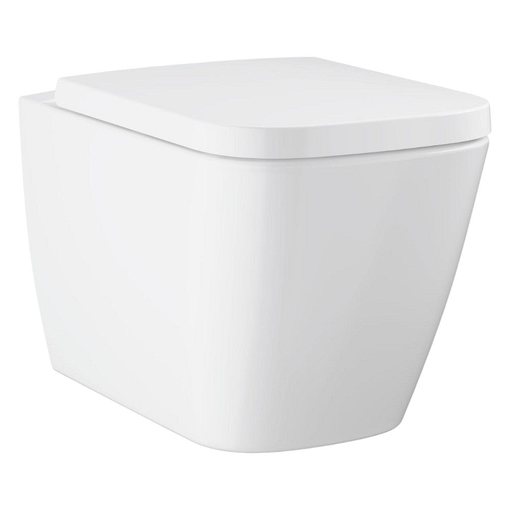 Grohe BauEdge Ceramic WC csésze, fali, mély öblítéses, perem nélküli + WC ülőke