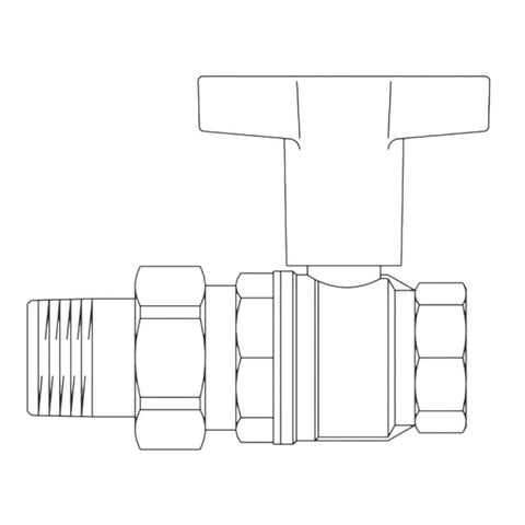 Oventrop Golyóscsap Optibal 3/4" KB holl.