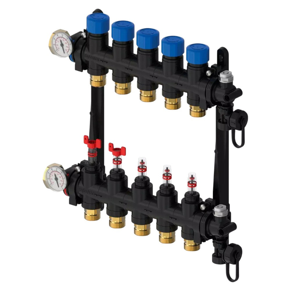 Uponor Vario M osztó-gyüjtő áramlásmérővel, 3x3/4" - kifutó