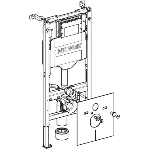 Geberit Duofix WC-tartály, 112cm, 12 cm-es falsík alatti öblítőtartály + elektromos csatlakozódoboz