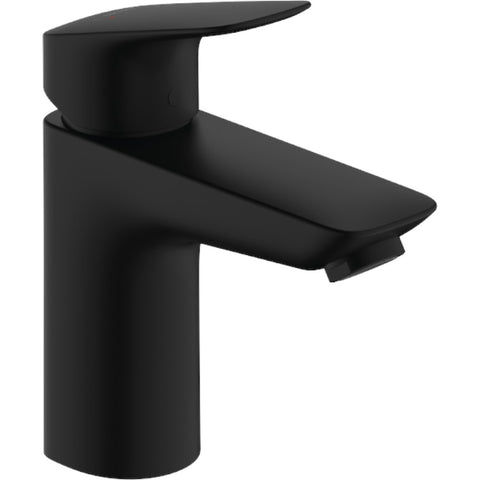 Hansgrohe Logis egykaros mosdócsaptelep 100 mm (71100670) matt fekete