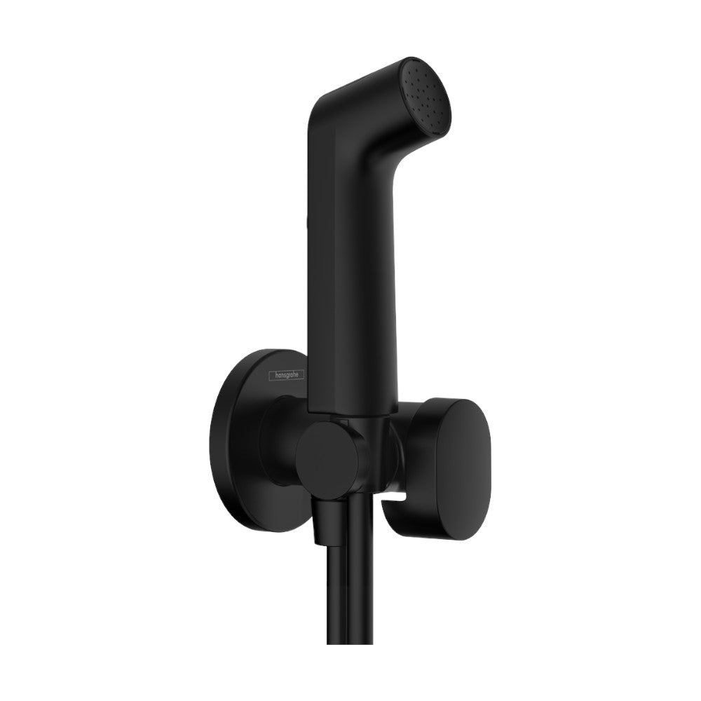 Hansgrohe hidegvizes bidé kézizuhany 1jet funkcióval, EcoSmart+, zuhanytartóval, matt fekete