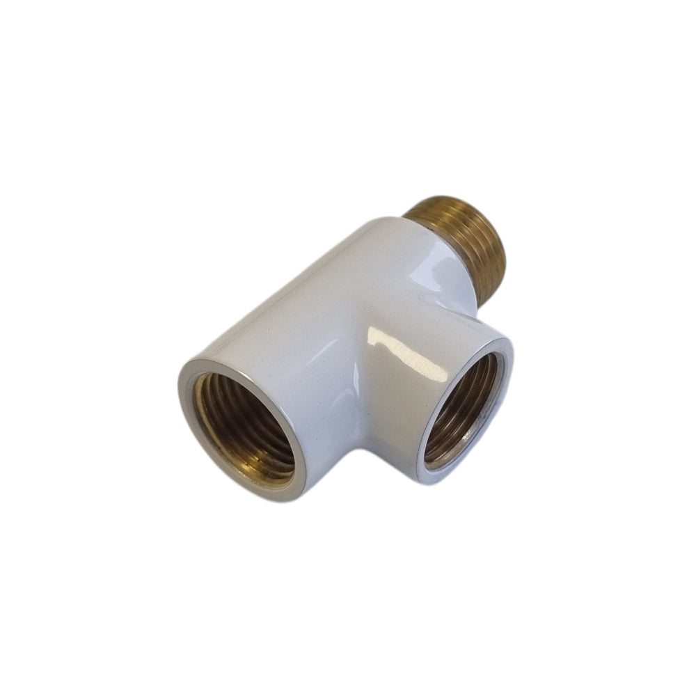 Install CALIDUM 1/2” BBK T-idom elektromos fűtőbetét bekötéshez (fehér)