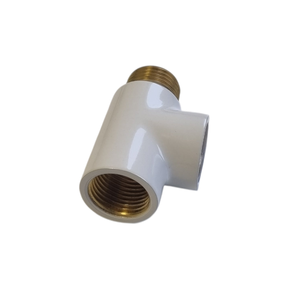 Install CALIDUM 1/2” BBK T-idom elektromos fűtőbetét bekötéshez (fehér)