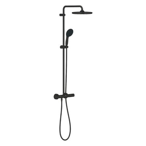 Grohe Tempesta System 250 termosztátos zuhanyrendszer, Tempesta 250 fejzuhany, matt fekete