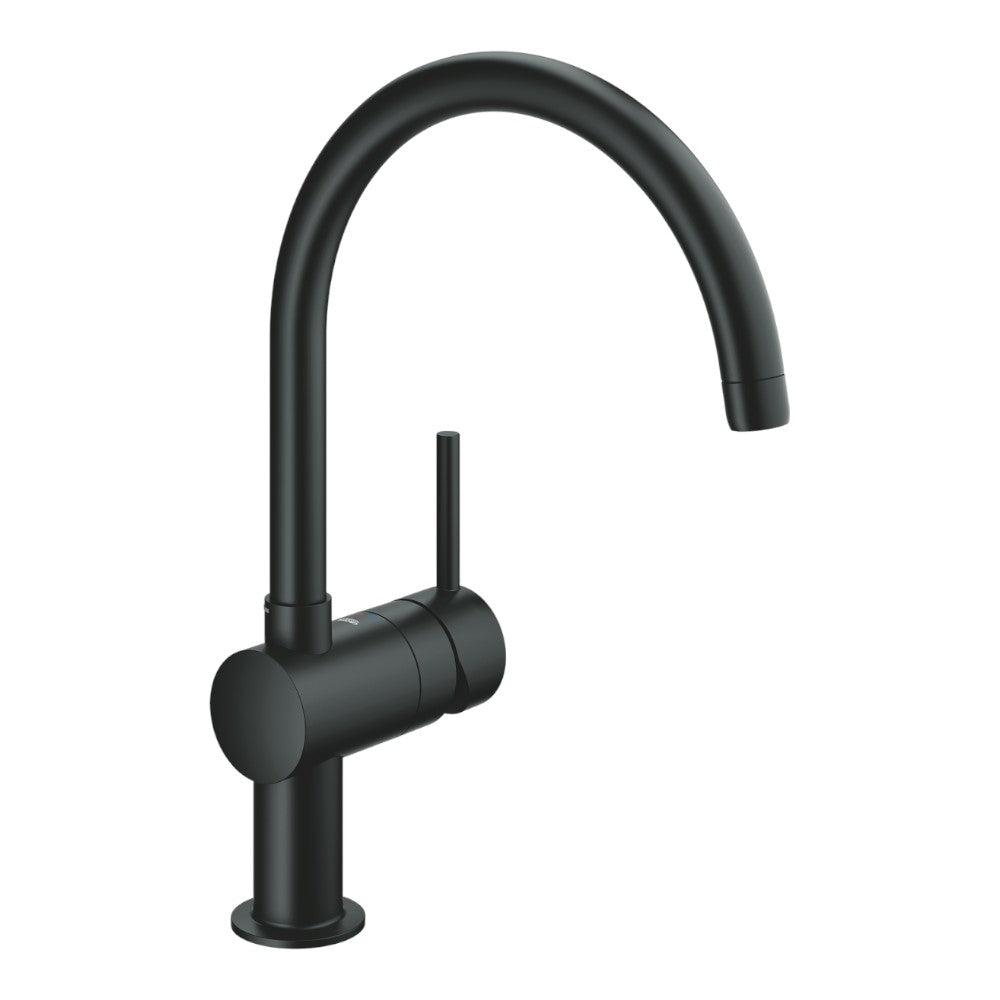 Grohe MINTA egykaros mosogató csaptelep, fekete