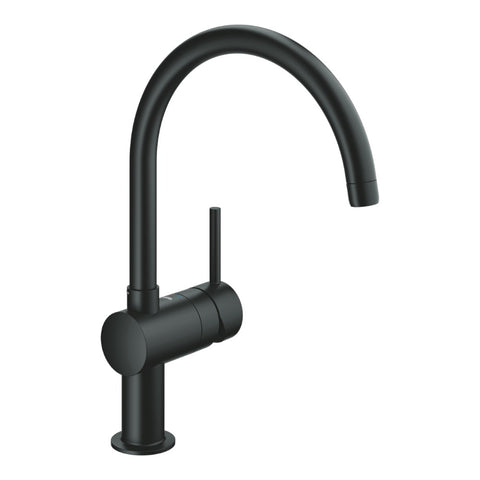 Grohe MINTA egykaros mosogató csaptelep, fekete