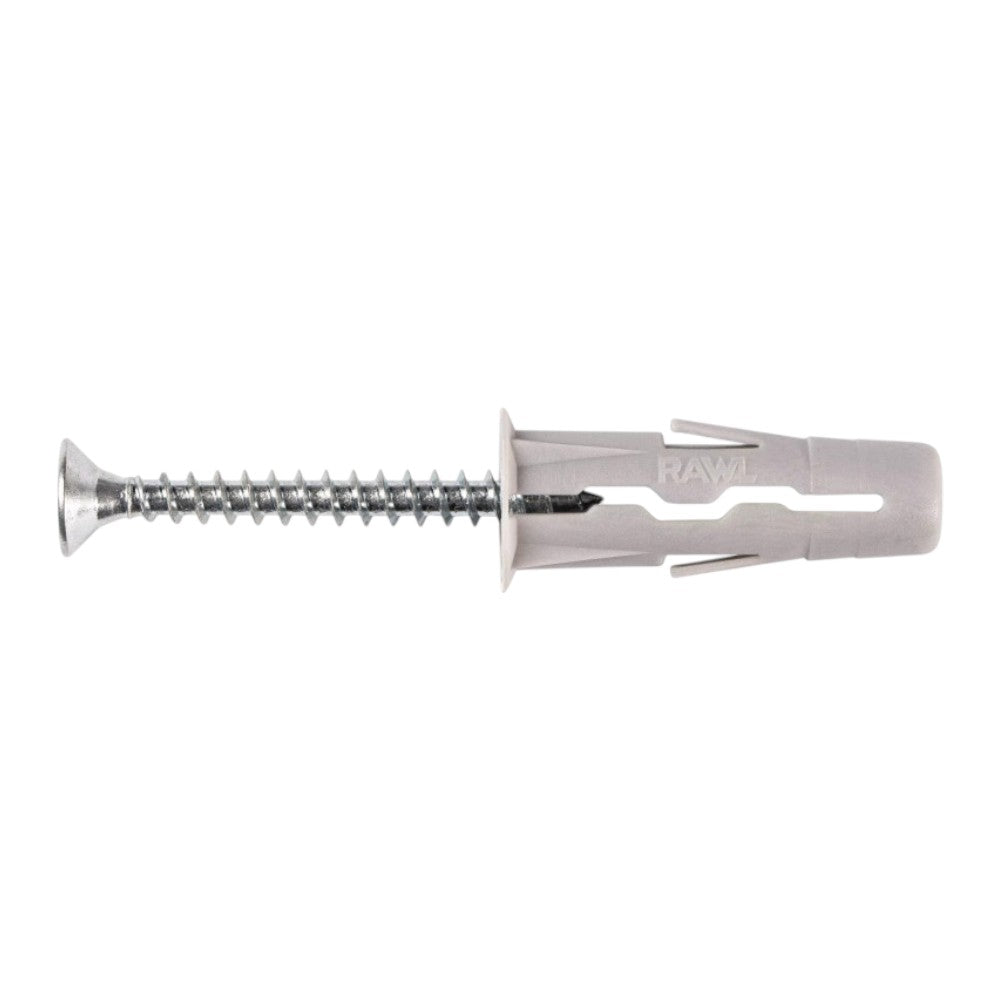 Rawlplug műanyag tipli 10x36mm, süllyesztett fejű csavarral 5x45mm 50db/doboz (R-SL11-UNO-10+5045)