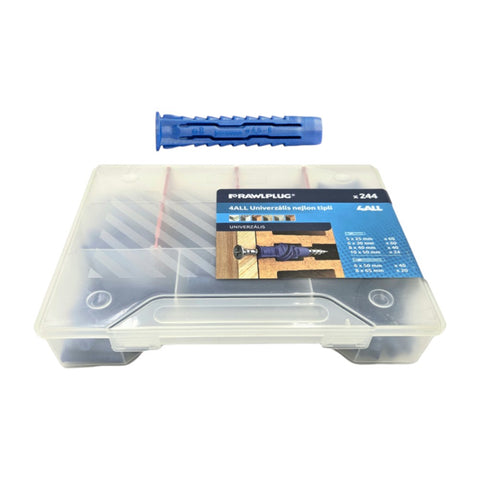 Rawlplug műanyag tipli szett (244db/doboz) (R-T11-4ALLMIX-01)