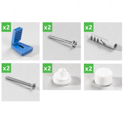 Rawlplug WC rögzítő készlet tömör anyagba, univerzális nylon rögzítés (R-S1-KPUPBS)