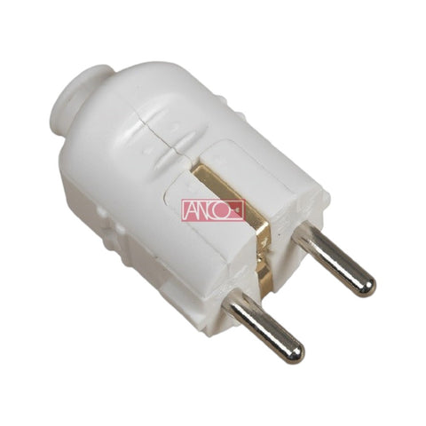 Install AMP Dugvilla, középső műanyag 2P+F (földelt) fehér 16A 250V, (ANCO)