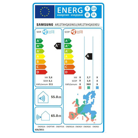 Samsung AR35 mono split klíma szett 3.5 kW (AR12TXHQASINEU+AR12TXHQASIXEU)