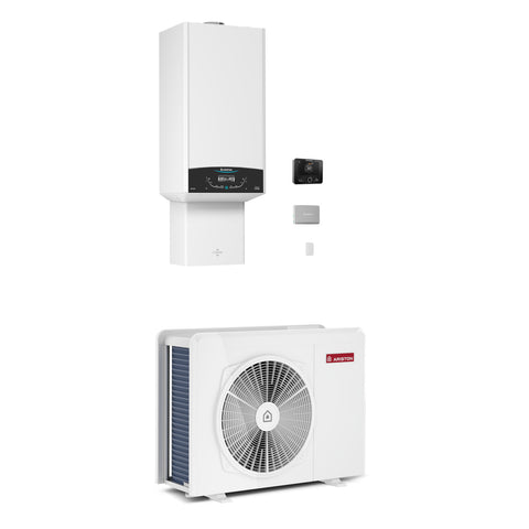 Ariston Genus One+ Hybrid Plus 30/35 Net R32 kondenzációs kazán, fűtő 30kW + 3,5kW hőszivattyú