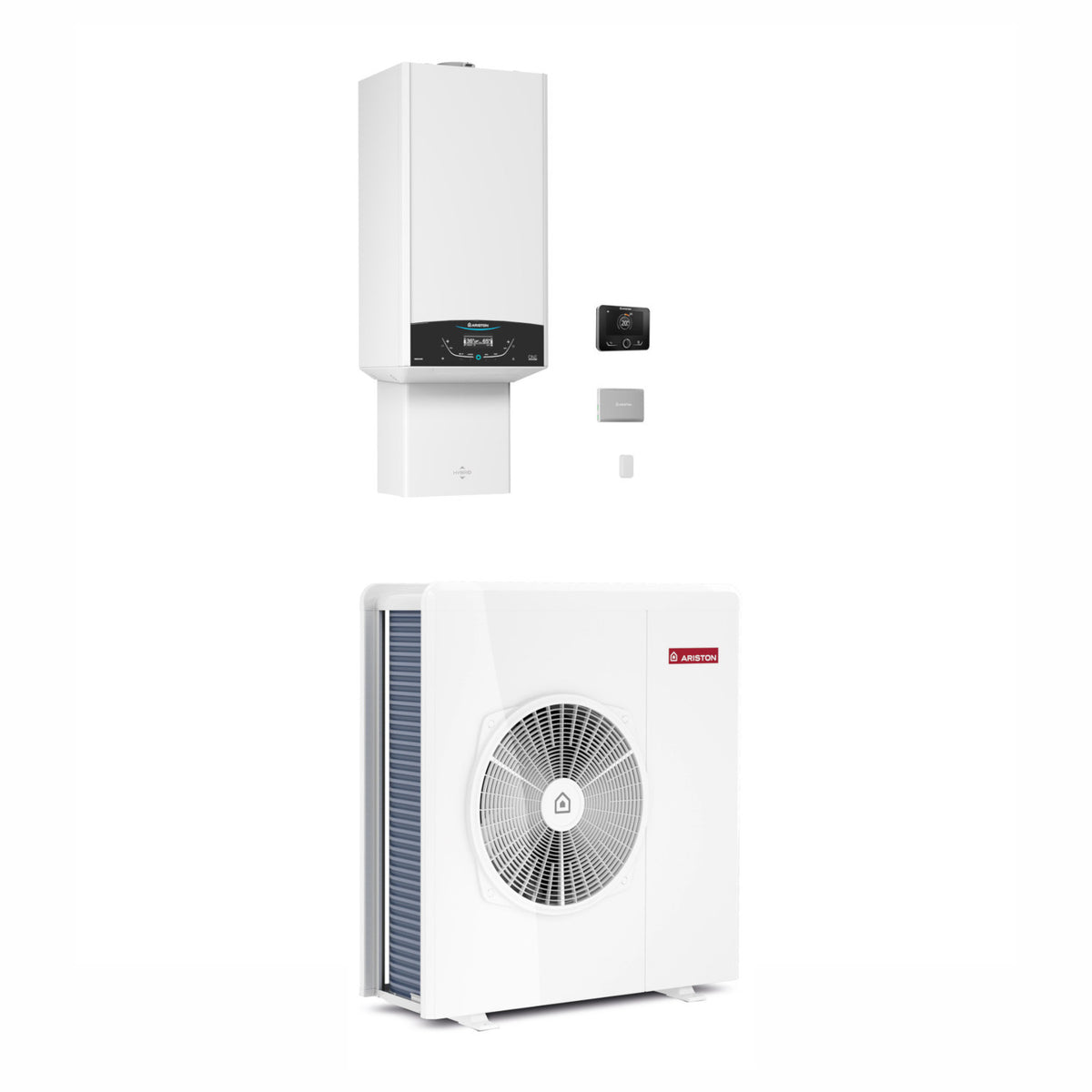 Ariston Genus One+ Hybrid Plus 30/80 Net R32 kondenzációs kazán, fűtő 30kW + 8kW hőszivattyú