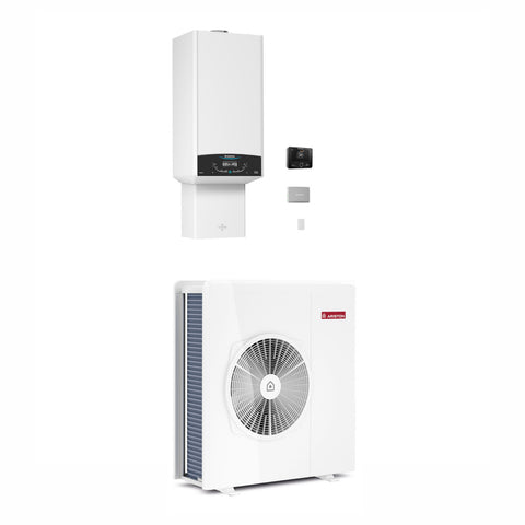 Ariston Genus One+ Hybrid 35/80 T Net R32 kondenzációs kazán, kombi 35kW + 8kW hősziv., 3 fázis