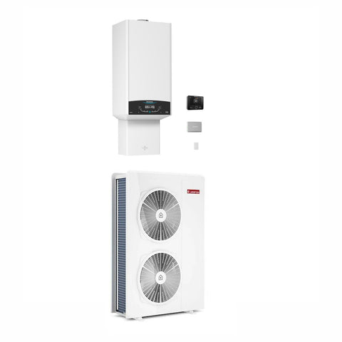 Ariston Genus One+ Hybrid Plus 30/120 T Net R32 kondenzációs kazán, fűtő 30kW + 12kW hősziv., 3fázis