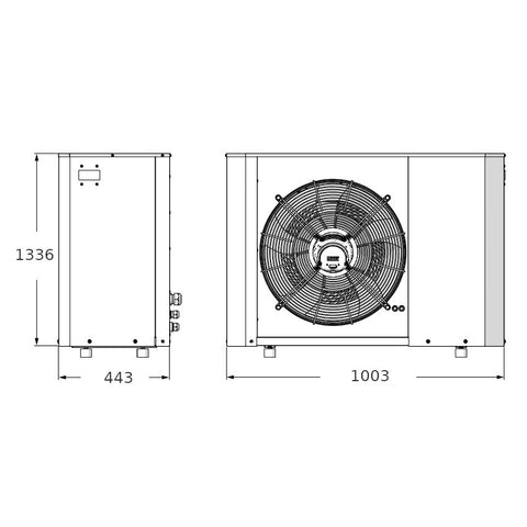 Biasi Adatta 16 Monoblokk 2T monoblokkos, kétcsöves hőszivattyú, 16kW, 3 fázis