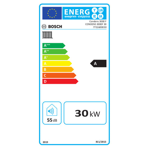 Bosch Condens 3000 F  30 kondenzációs álló gázkazán, fűtő 31,7 kW