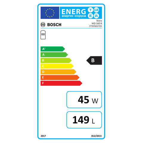 Bosch WD 160 B indirekt tároló szögletes