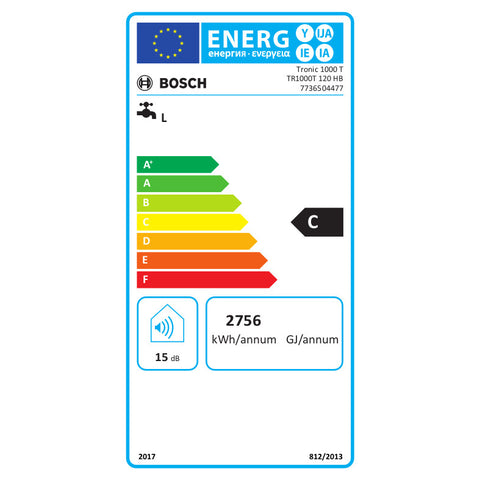 Bosch Tronic 1000T 120 HB fekvő vízmelegítő fali (ES 120 5 2000W BO L1X-NTWHB)