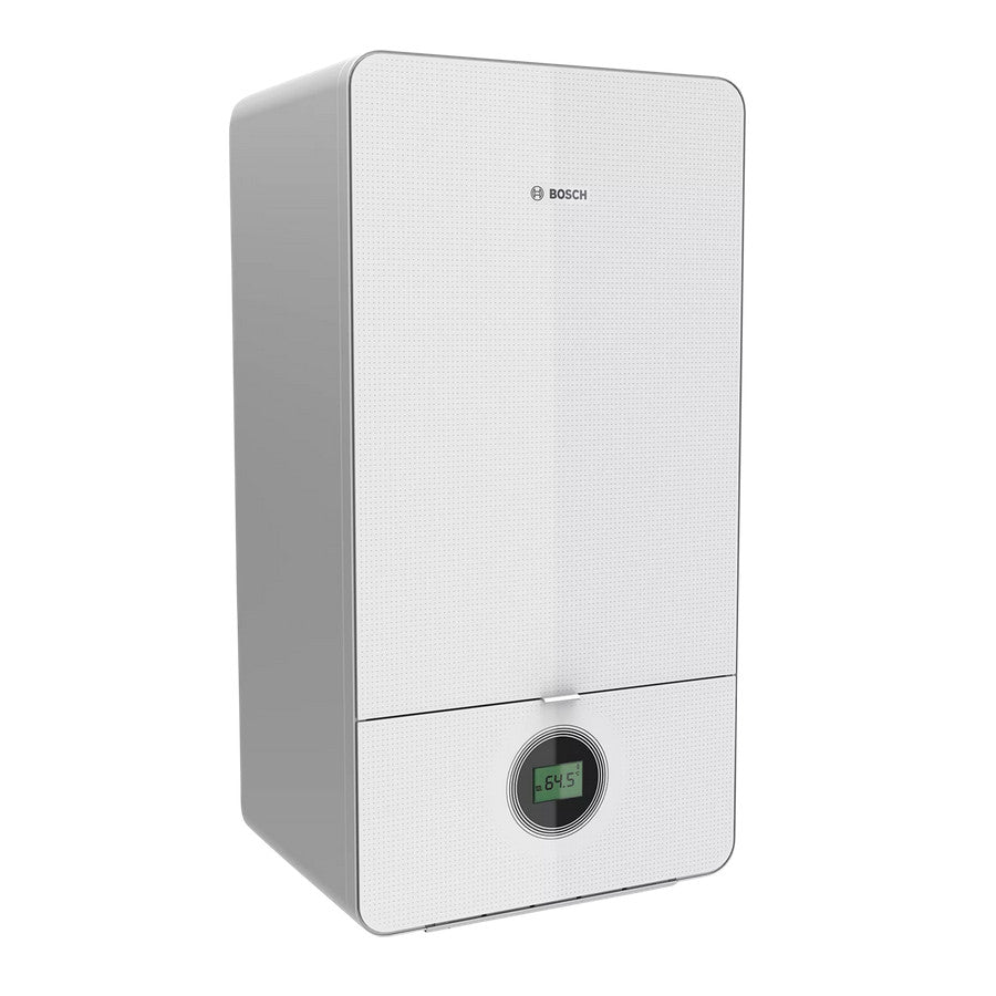 Bosch Condens 7000i W GC7000iW 14 P 23 kondenzációs gázkazán, fűtő, fehér üveg burkolat 15,2 Kw