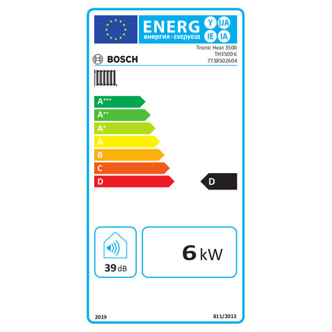 Bosch Tronic Heat 3500 6 elektromos kazán, fűtő, 3 lépcsős modulációval 6 Kw