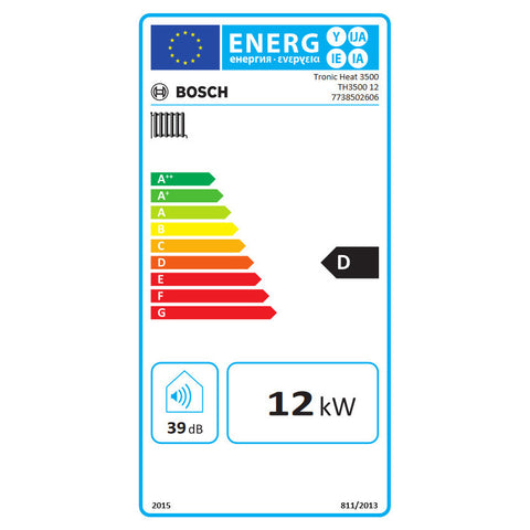 Bosch Tronic Heat 3500 12 elektromos kazán, fűtő, 3 lépcsős modulációval 12 Kw