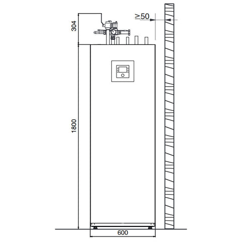 Bosch Compress 6000 AWM és ODU AW-7 levegő-víz hőszivattyú, monobl, HMV tárolós, fűtőpatronnal