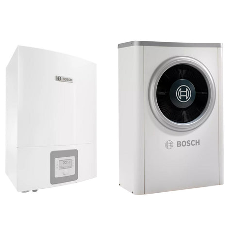 Bosch Compress 7000i AWB és CS7001iAW-13t levegő-víz hőszivattyú, monobl, kieg. fűtés nélkül