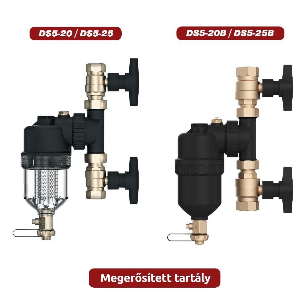 COMPUTHERM DS5-20 mágneses iszapleválasztó 3/4", átlátszó tartály