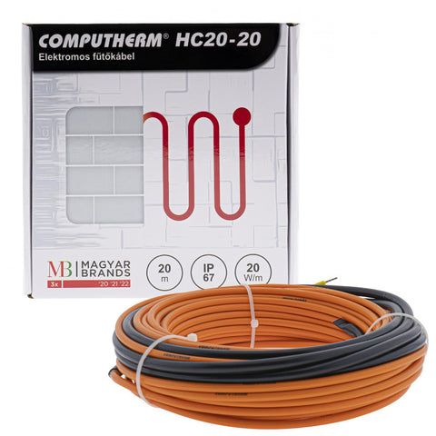 COMPUTHERM HC20-50 elektromos fűtőkábel, 20 W/m (50 m-es)