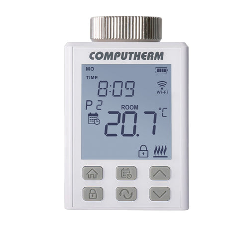 COMPUTHERM Q15 Wi-Fi motoros állítómű radiátorszelepekhez, programozható, Wi-Fi