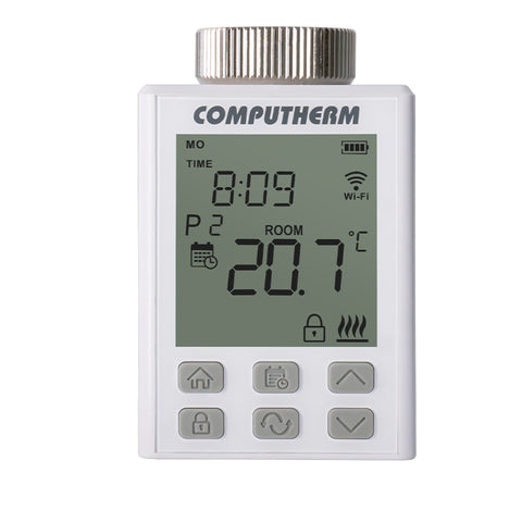 COMPUTHERM Q15 Wi-Fi motoros állítómű radiátorszelepekhez, programozható, Wi-Fi