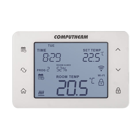 COMPUTHERM Q20 Wi-Fi szobatermosztát, vezetékes, programozható, Wi-Fi, páratartalom mérés