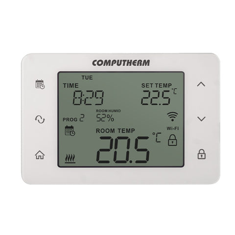 COMPUTHERM Q20 Wi-Fi szobatermosztát, vezetékes, programozható, Wi-Fi, páratartalom mérés