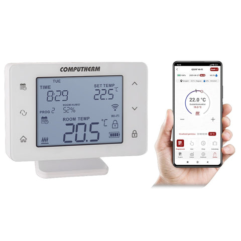 COMPUTHERM Q12RF állítómű + Q20RF Wi-Fi (TX) termosztát (párban)