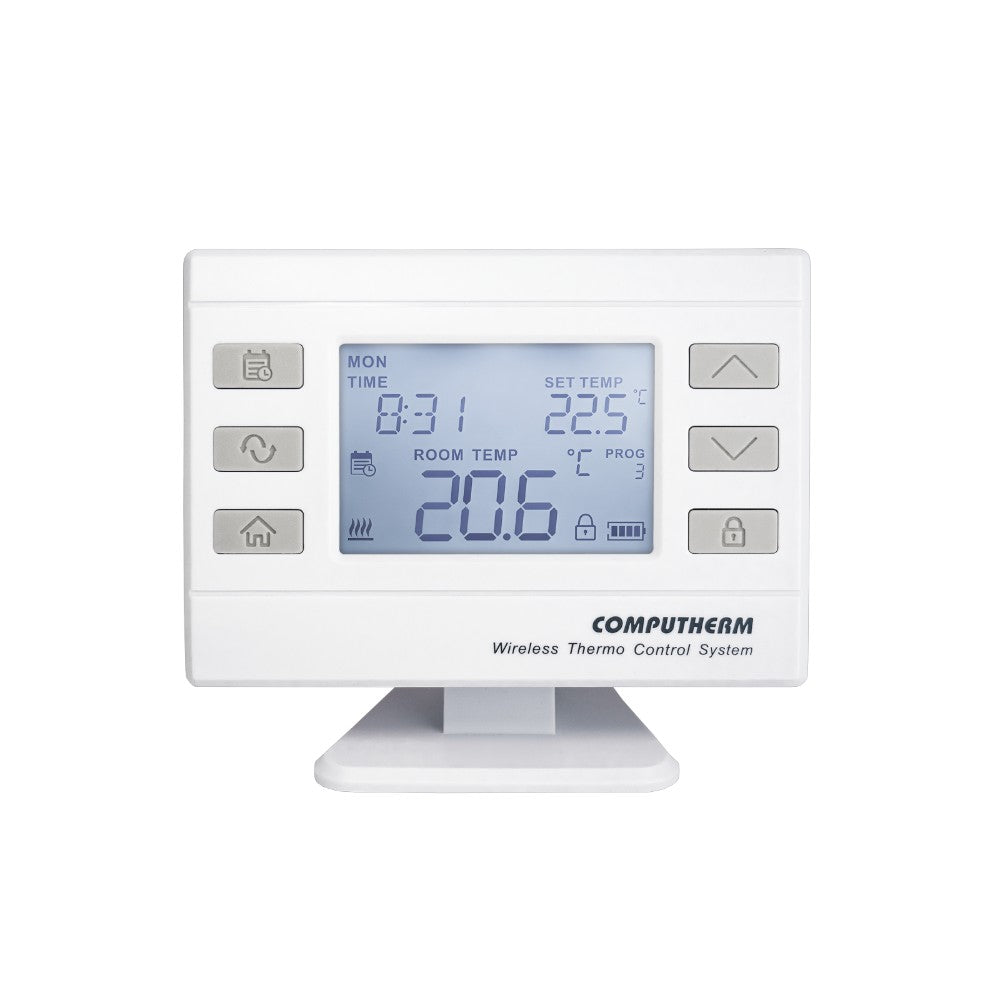 COMPUTHERM Q72RF (TRV) állítómű vezérlésére szobatermosztát, vezeték nélküli programozható