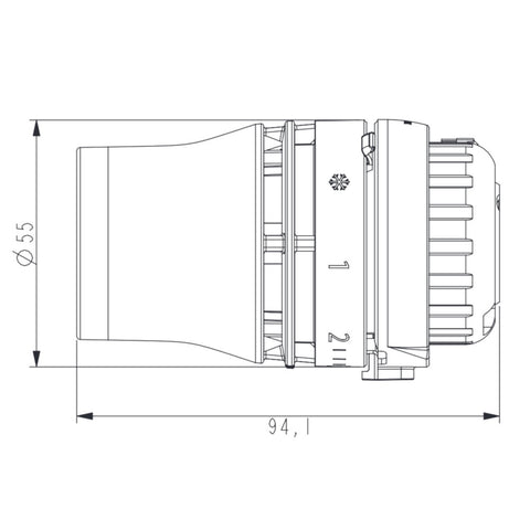 Danfoss termosztátfej folyadék töltettel Redia RA3380 (013G5054 helyett)