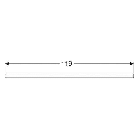 Geberit ONE mosdópult kivágással, 2 pultra ültethető tálformájú mosdóhoz, 120x3x47cm, greige/matt be