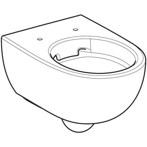 Geberit Selnova Premium fali WC, mélyöblítésű, zárt forma, Rimfree