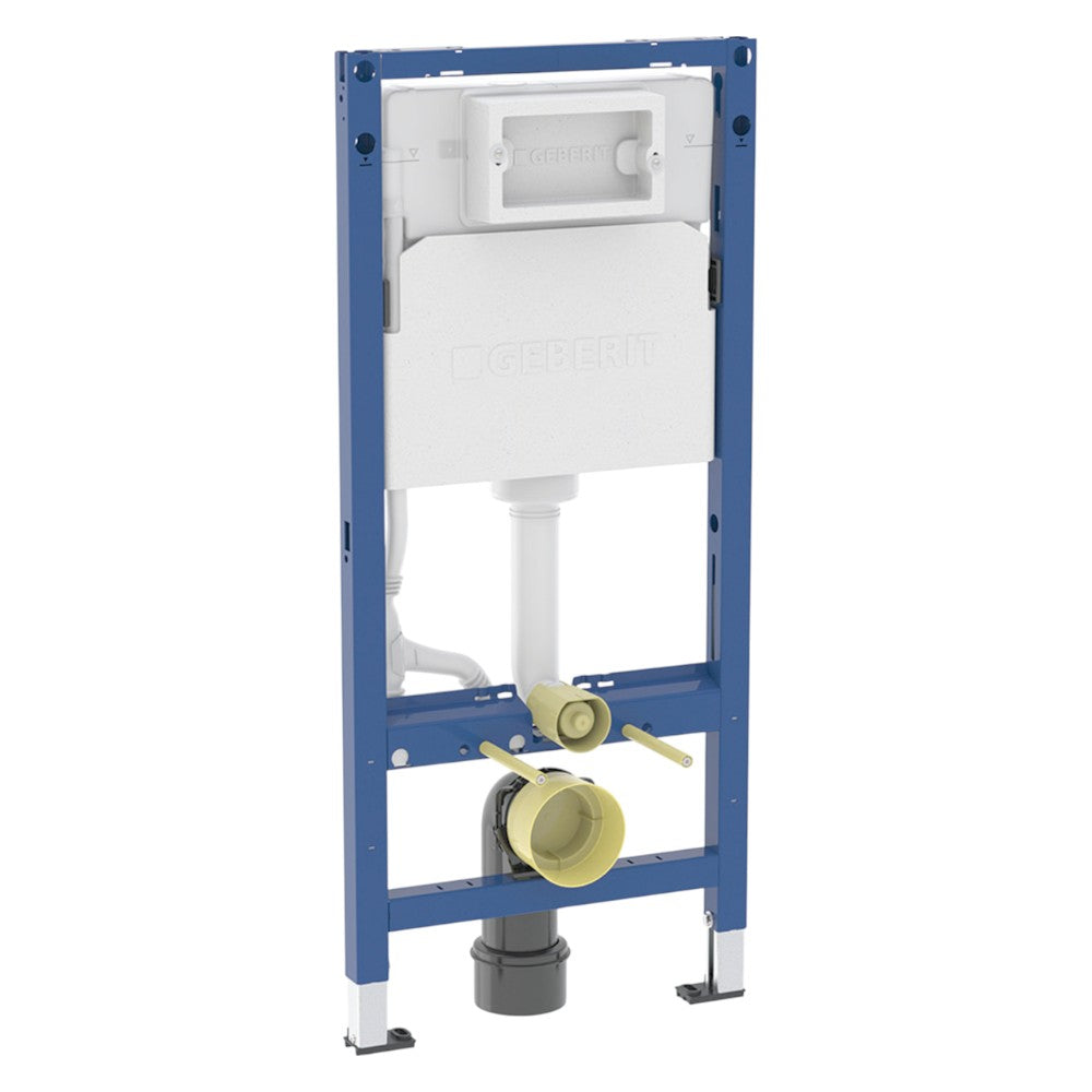 Geberit Duofix Basic fali WC-szerelőelem, 112cm, Delta falsík alatti tartállyal