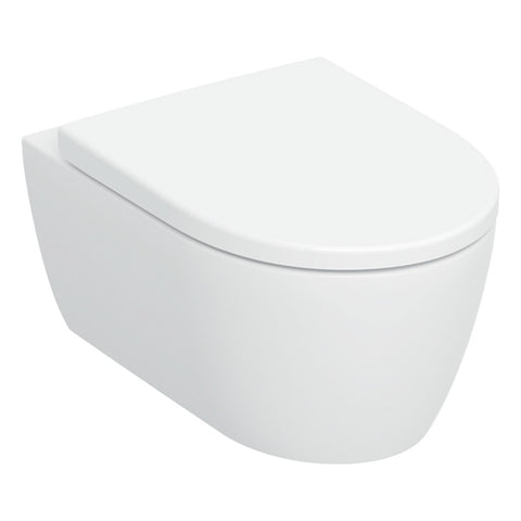 Geberit iCon fali wc készlet, mélyöblítésű, zárt forma, TurboFlush, WC-ülőkével, lecsapodásgátlós
