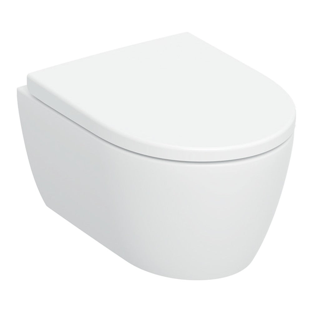 Geberit iCon fali wc készlet, mélyöblítésű, zárt forma, TurboFlush, Compact kiv. WC-ülőkével,