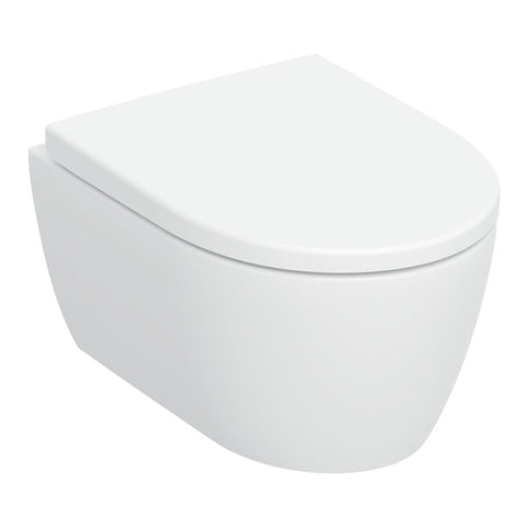 Geberit iCon fali wc készlet, mélyöblítésű, zárt forma, TurboFlush, Compact kiv. WC-ülőkével,